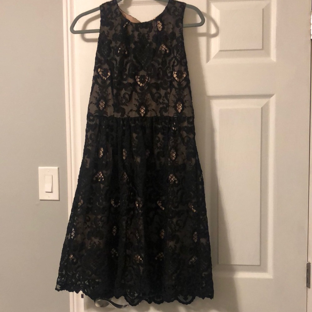 Eva mendes black lace dress